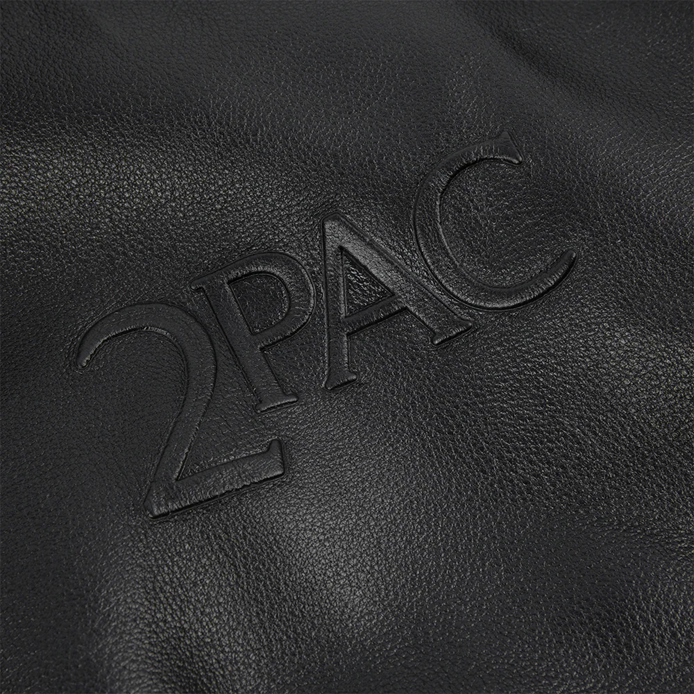 All Eyez On Me Leather Bomber - Image 3