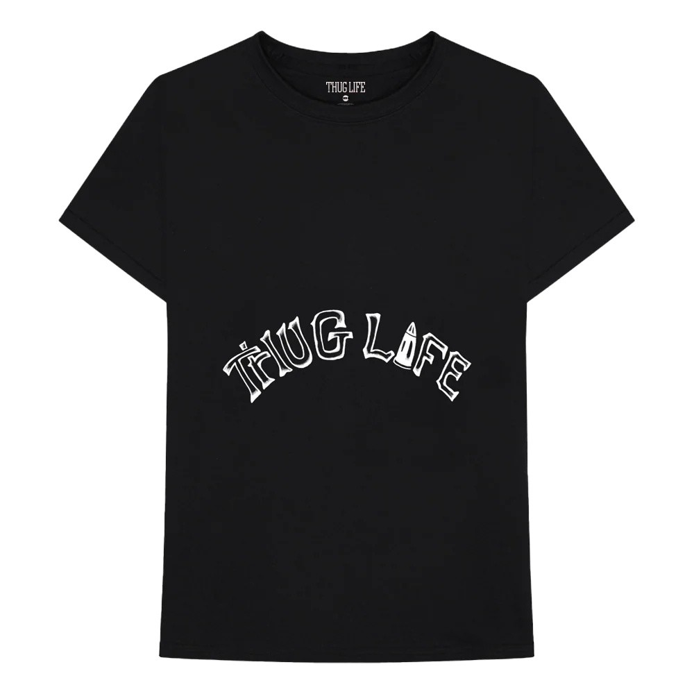 Black Thug Life Script T-Shirt