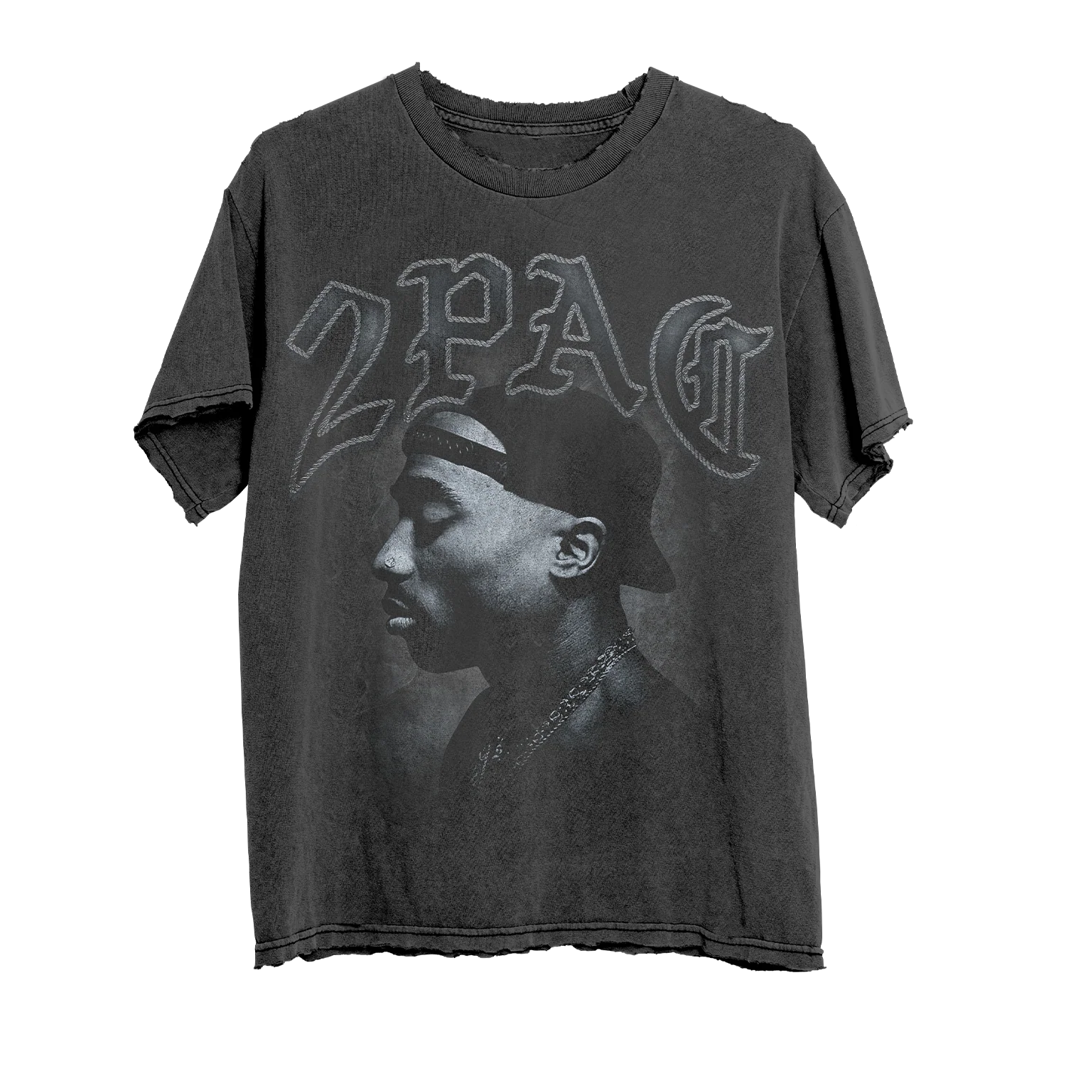 Compton Cowboys x 2Pac Distressed T-Shirt
